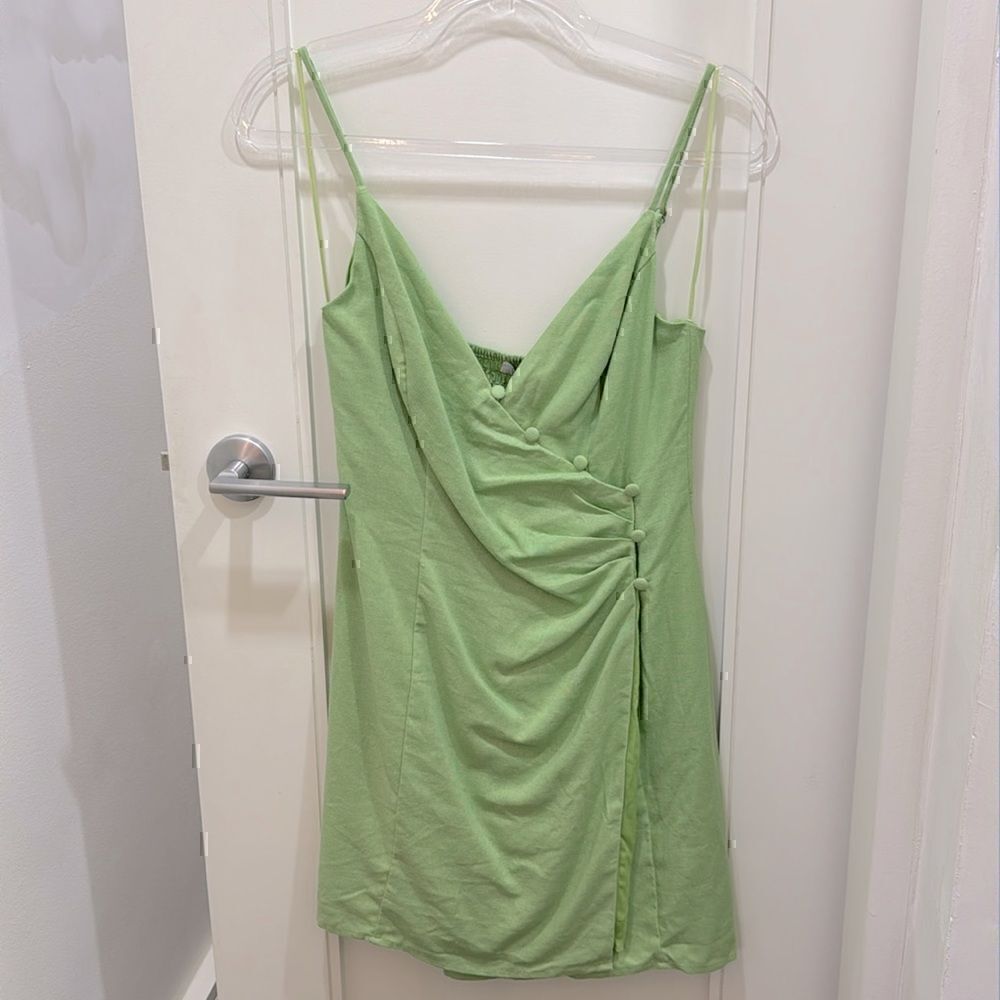 NWT- Lush Lime Green Sundress womens Size M